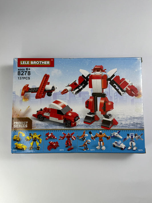 ๐ค 3-in-1 Transforming Robot Builder Set (137 Pieces)