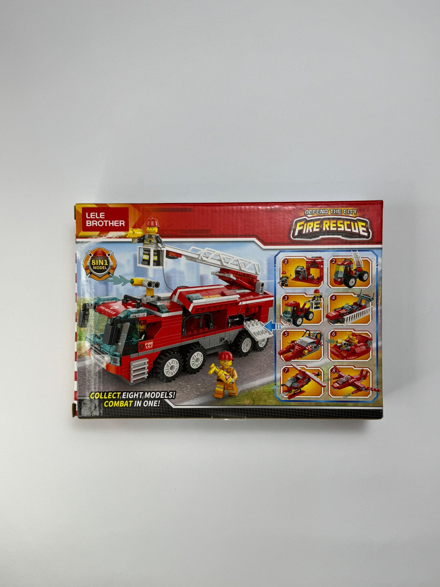 Fire Rescue 8-in-1 Building Block Set
