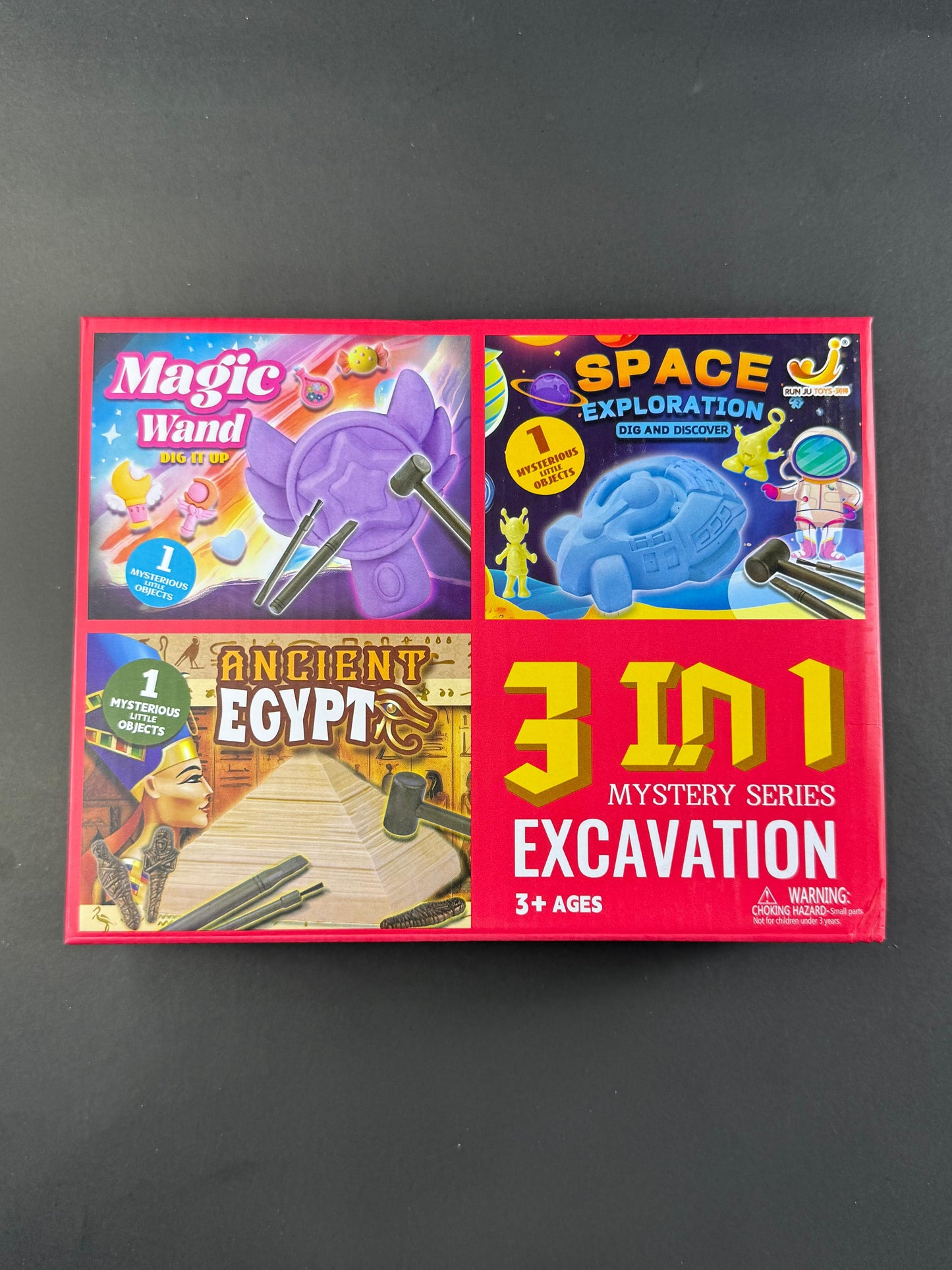 3-in-1 Mystery Mining Adventure Set 🪓🔍