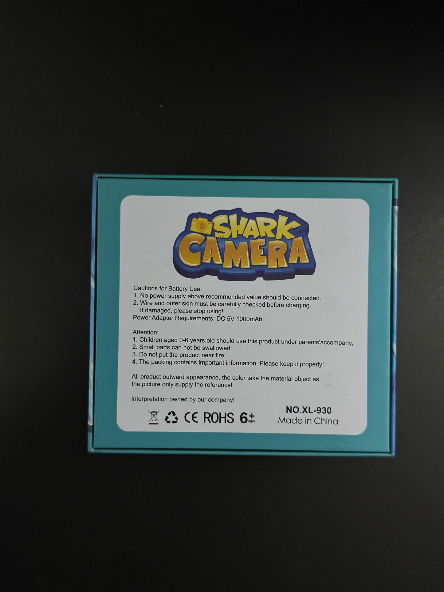 Shark Digital Kids Camera HD Video/Picture Rechargeable