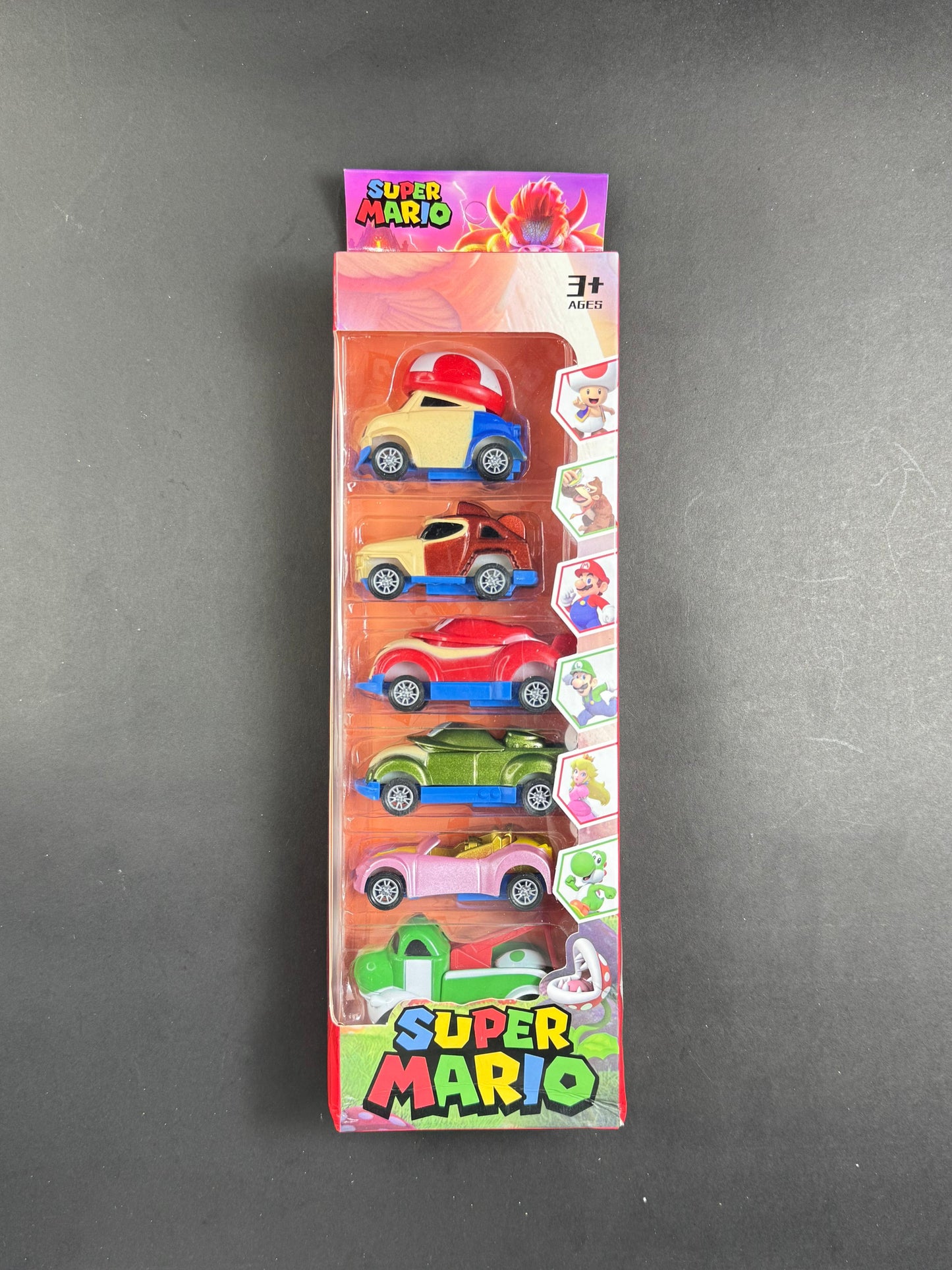 Super Mario Racer Car Set (6-Pack)🚗