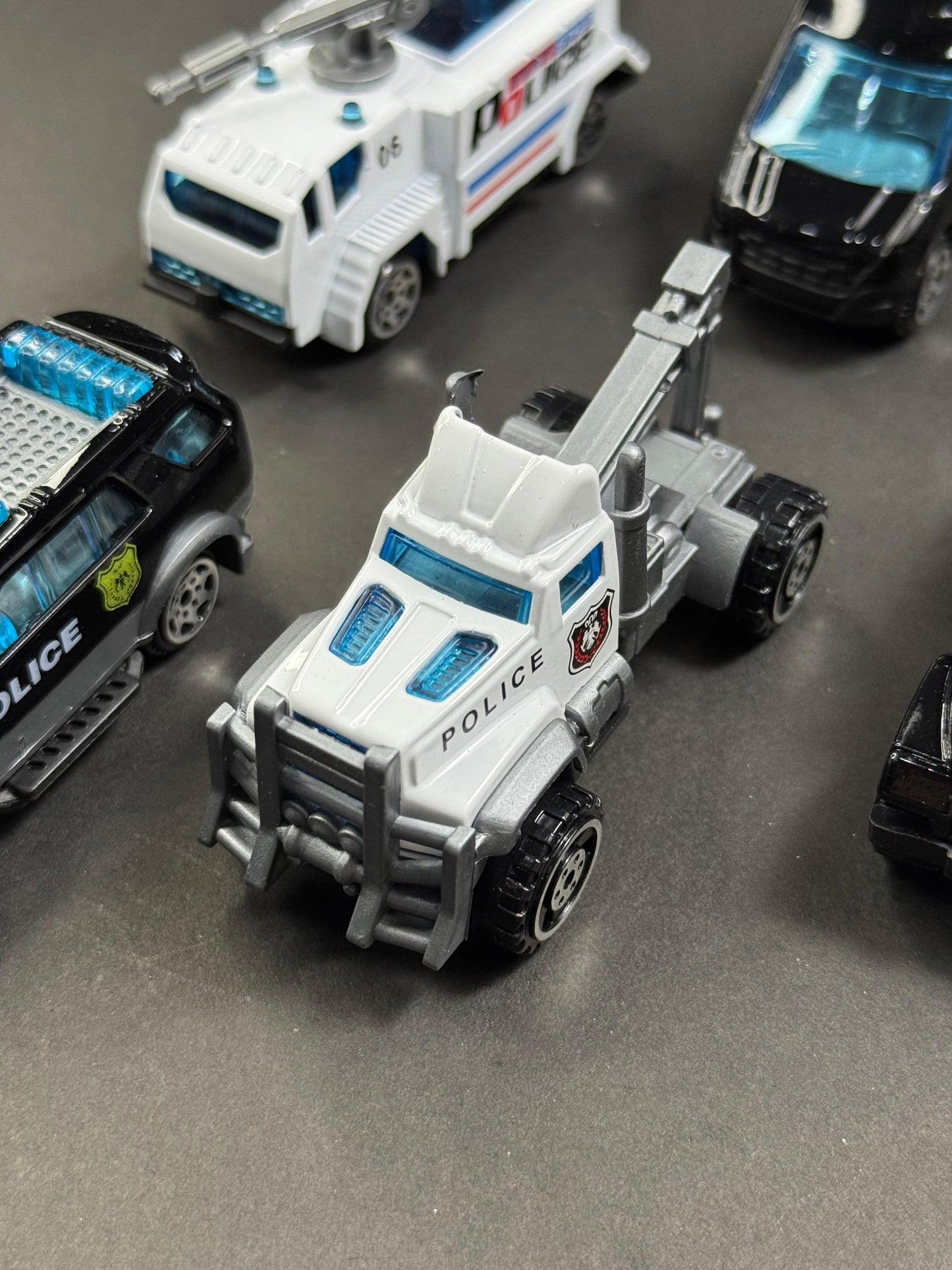 Alloy Police Force Car Set (6-Pack)