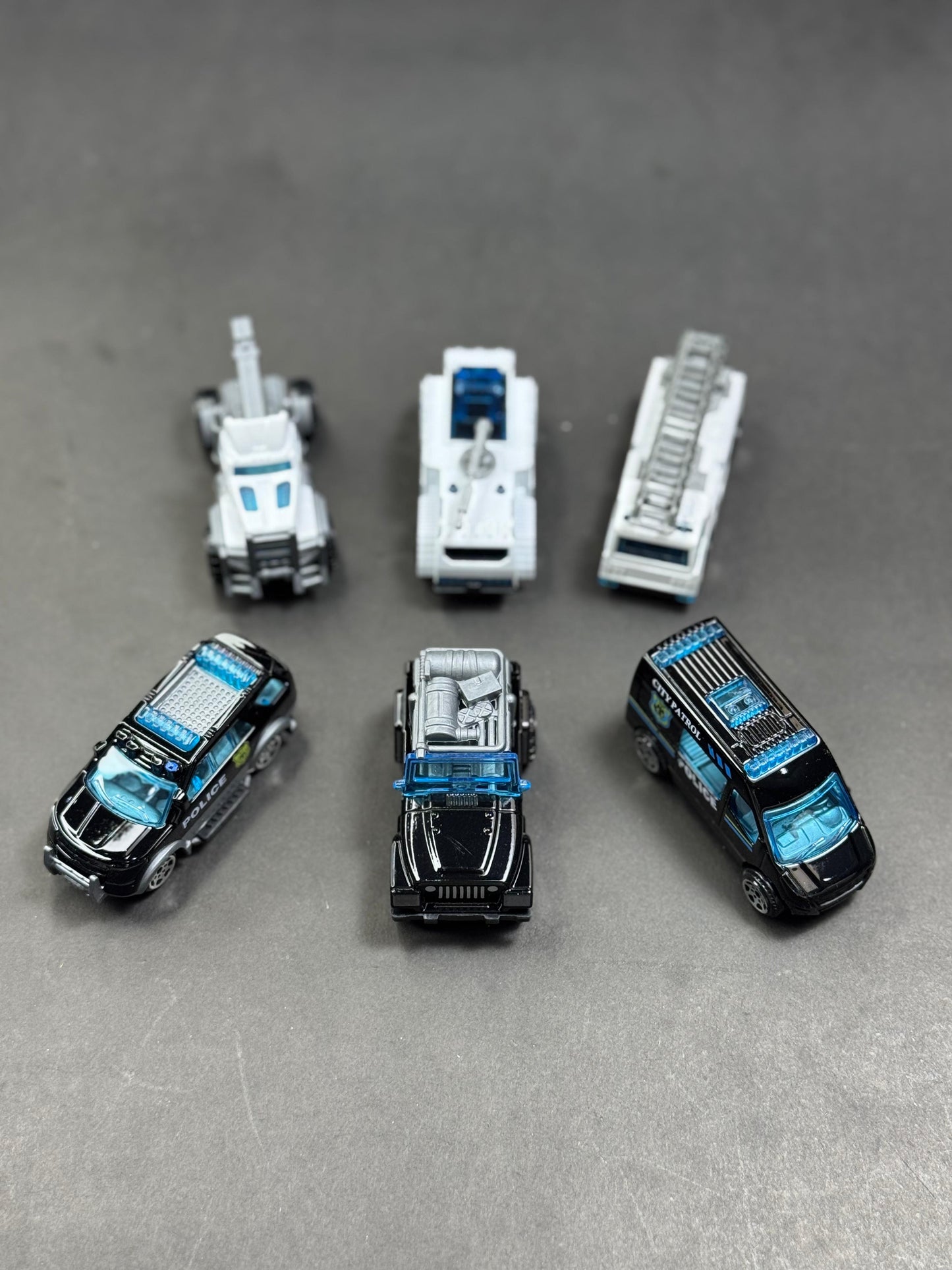 Alloy Police Force Car Set (6-Pack)
